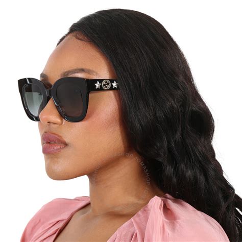 gucci sunglasses gg0208s 49|Gucci Grey Butterfly Ladies Sunglasses GG0208S .